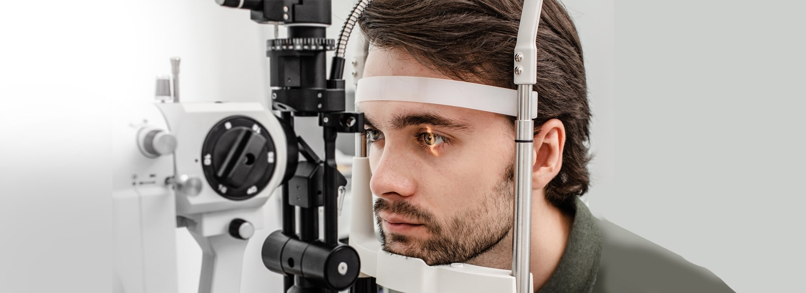 young man during eye exam in Wexford